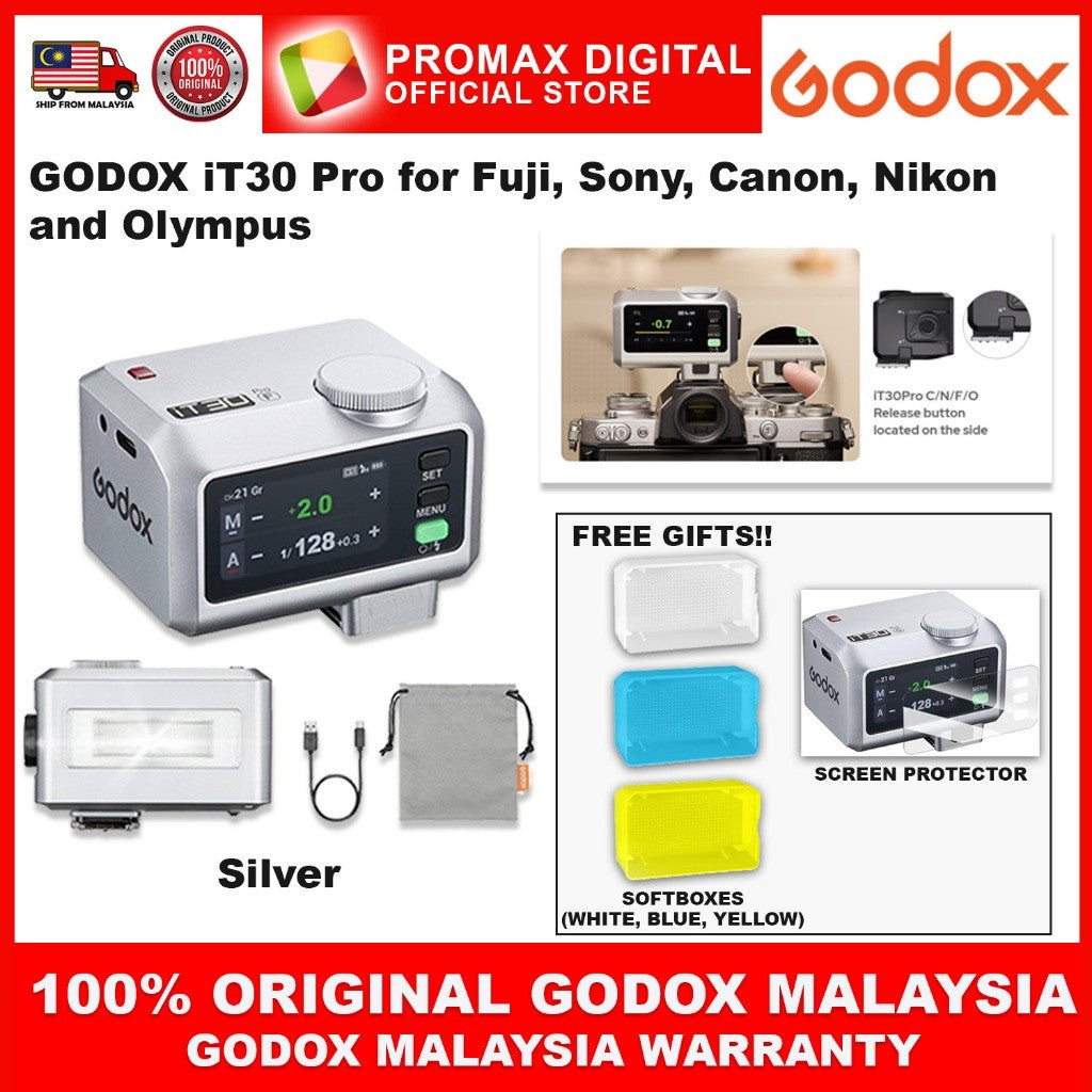 GODOX iT30Pro C N S F O L iFlash Camera Flash for Canon Nikon Sony Fujifilm Leica IT30 PRO