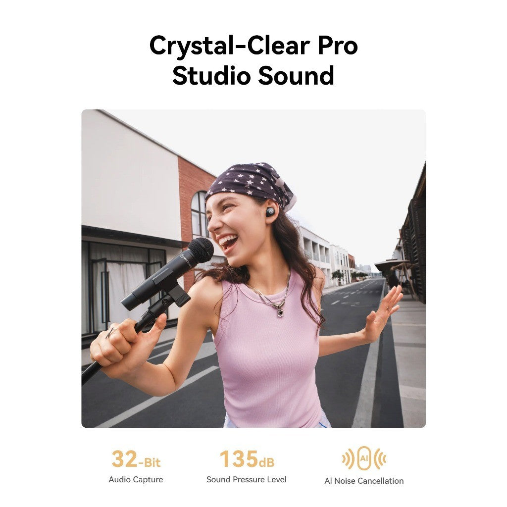 Hollyland MELO P1 All in one Wireless Audio Studio Vocal Mixing System Condenser Microphone