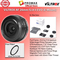 Viltrox AF 26mm f2.8 EVO Full Frame Pancake Camera Lens for Sony E and Nikon Z Mount
