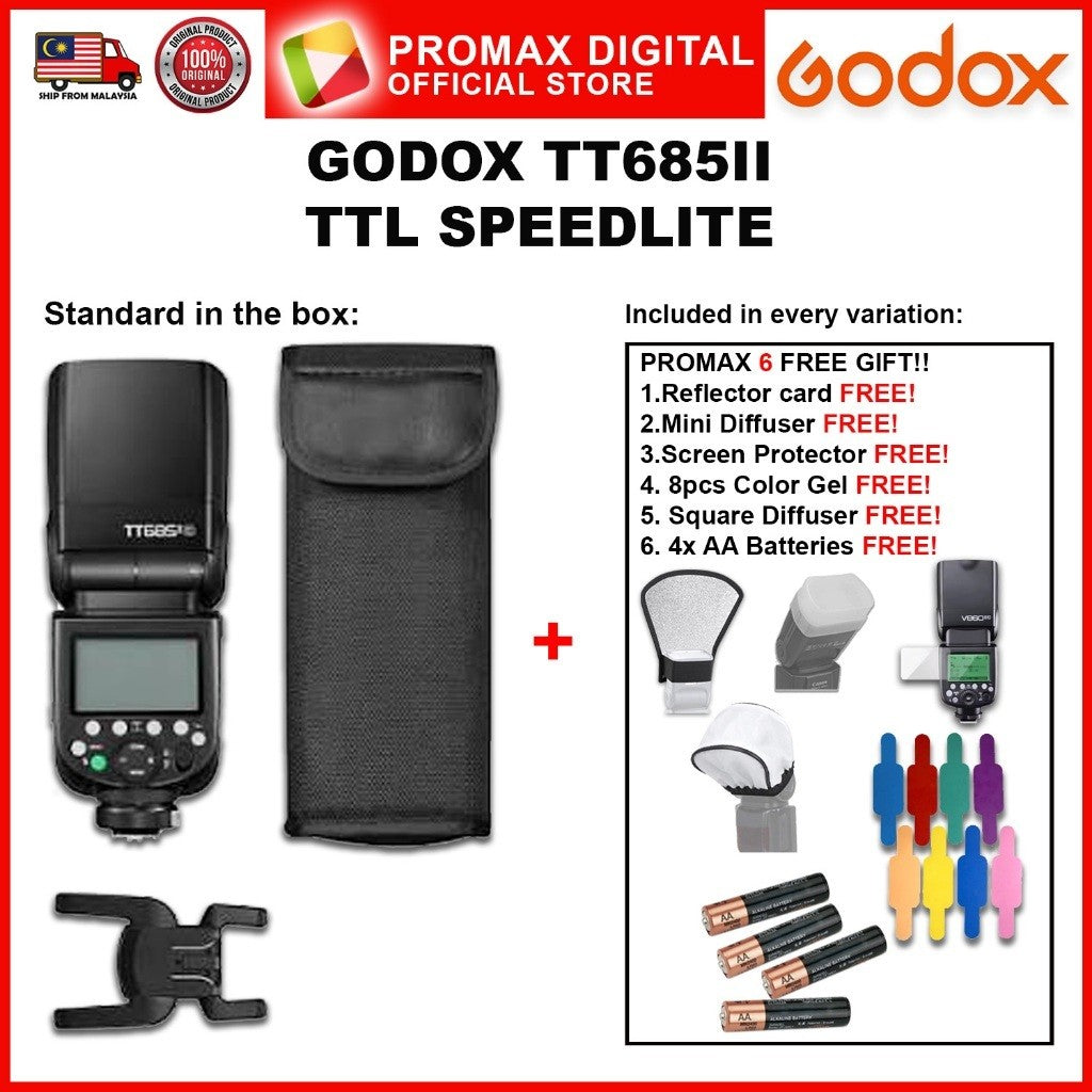 Godox TT685II Flash TT685 II TT685S II TT685C II TT685N II TT685FII