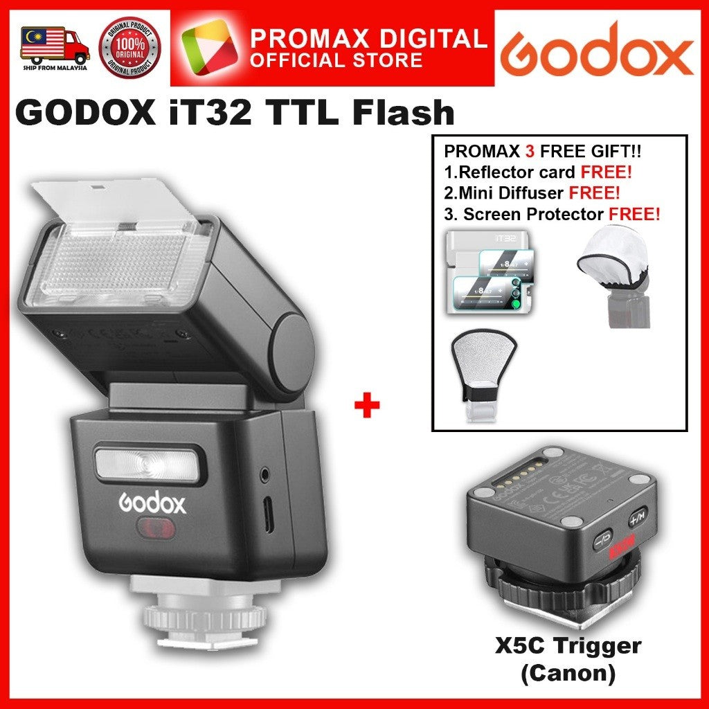 GODOX iT32 TTL Flash with X5 Trigger