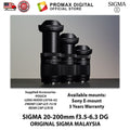 SIGMA 20-200mm f3.5-6.3 DG Contemporary (Sony E)
