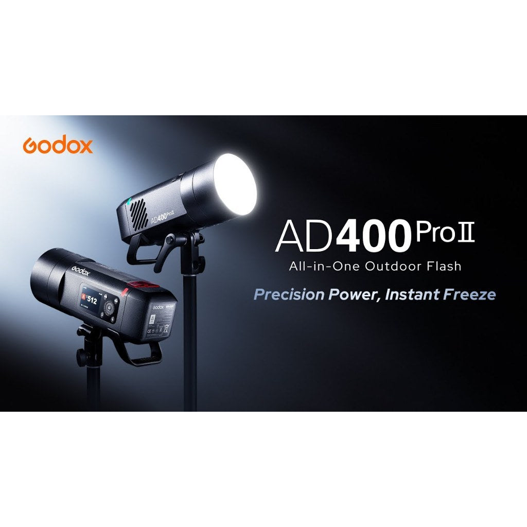GODOX AD400PRO II All-in-one Outdoor Flash LED Modeling Light 400Ws Power