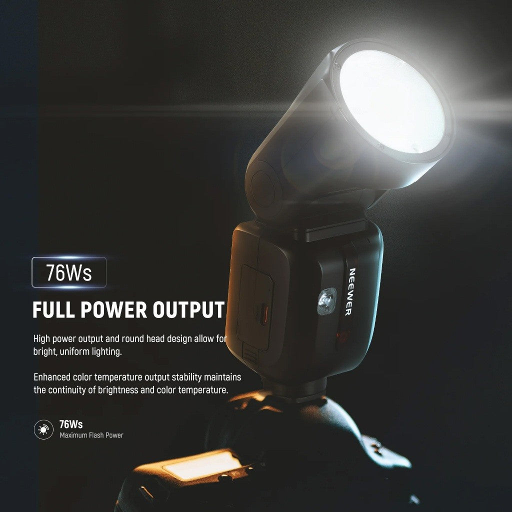 NEEWER Z3 100Ws 2.4G TTL Round Head Flash Speedlite Camera Flash Same like Godox V100
