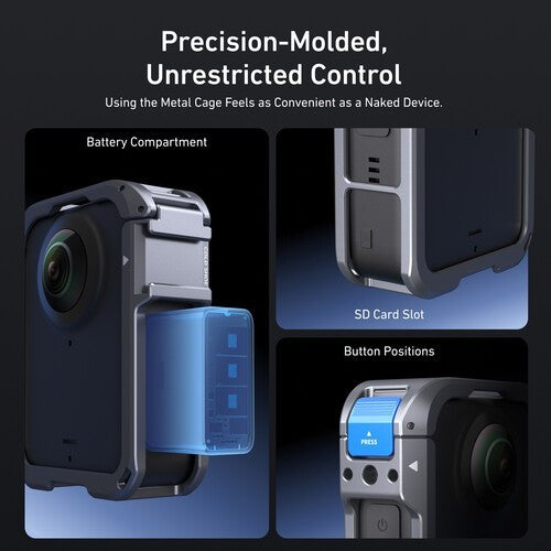 TELESIN S6-FMS-30-TDJ RABBIT CAGE FOR DJI OSMO 360 WITH LENS COVER COLD SHOE MOUNT PROTECTION CASE