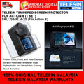 TELESIN S6-FLM-25 TEMPERED GLASS SCREEN PROTECTOR FOR DJI ACTION 6 (1 SET) ACTION CAMERA