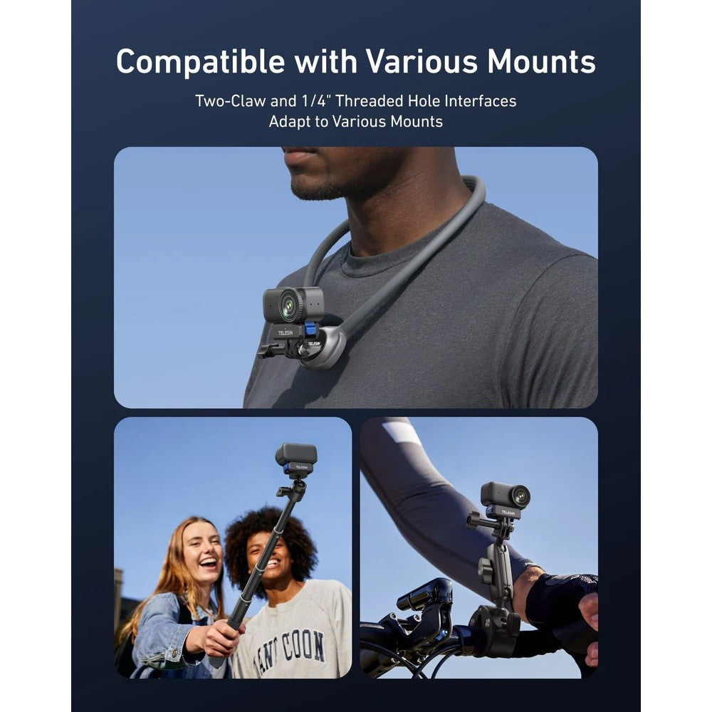 TELESIN S7-JBK-25-TDJ QUICK RELEASE BASE SPRING CLIP MOUNT FOR DJI OSMO NANO AND ACTION 6