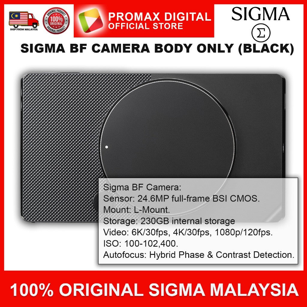 SIGMA BF CAMERA AND 35mm f2 DG DN Contemporary Lens (L Mount)