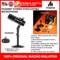 MAONO PD200WT PD200WS HYBRID PODCAST MICROPHONE WITH ARM PODCAST MIC FOR PC MAC SMARTPHONE CAMERA