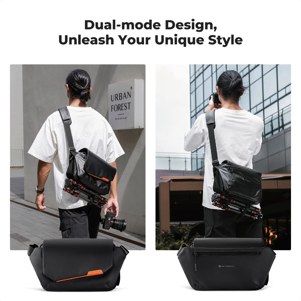 K&F Concept KF13.213 URBAN WANDER 14 CAMERA 10L SLING BAG FOR MIRRORLESS DSLR CAMERA