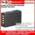 GODOX STA-BAT SKYTALK AIR INTERCOM HEADSET BATTERY 760mAh for SKYTALK AIR INTERCOM HEADSET 4S 5S