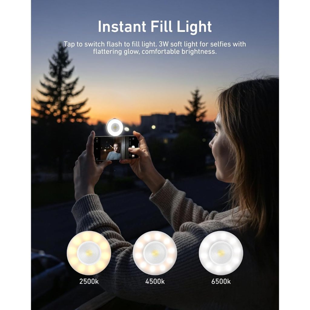 Telesin P5-BGD-17 P5-BGD-17-SR MAGNETIC FLASHLIGHT FOR MOBILE PHONES PORTABLE RECHARGABLE