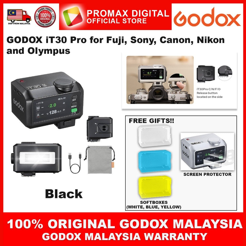 GODOX iT30Pro C N S F O L iFlash Camera Flash for Canon Nikon Sony Fujifilm Leica IT30 PRO