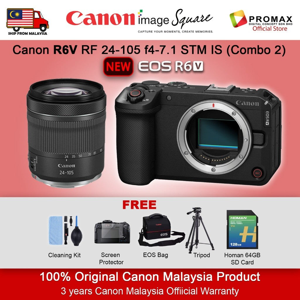 Canon EOS R6V Mirrorless Camera Full-Frame CMOS Sensor 7K30 Open Gate R6 V