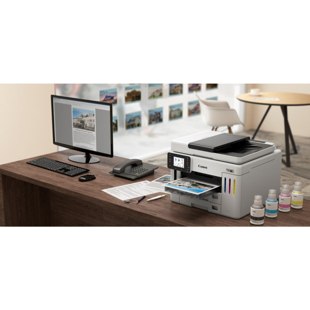 (NEW) Canon MAXIFY GX6170 GX7170 Easy Refillable Ink Tank Wireless High Capacity Printer GI-76 Ink