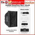 GODOX EazyFlow Rect Series Foldable Softbox with Grid Portable Lightweight Easy Set Up Bowens Mount