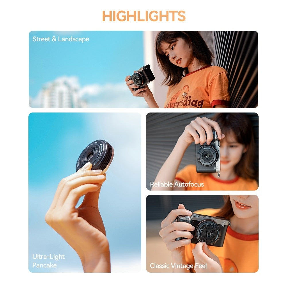 TTArtisan AF 24mm f3.8 Full Frame Mini Pancake Lens Ultra Compact for E Mount