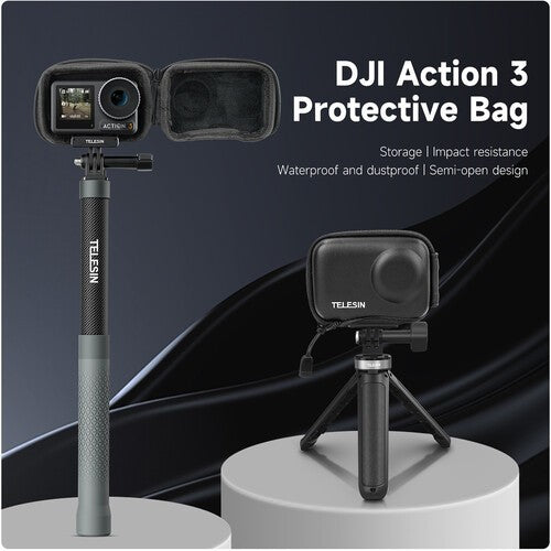 TELESIN OA-BAG-002 PROTECTIVE CASE FOR DJI OSMO ACTION 3 & 4 CAMERA CASE FOR DJI OSMO