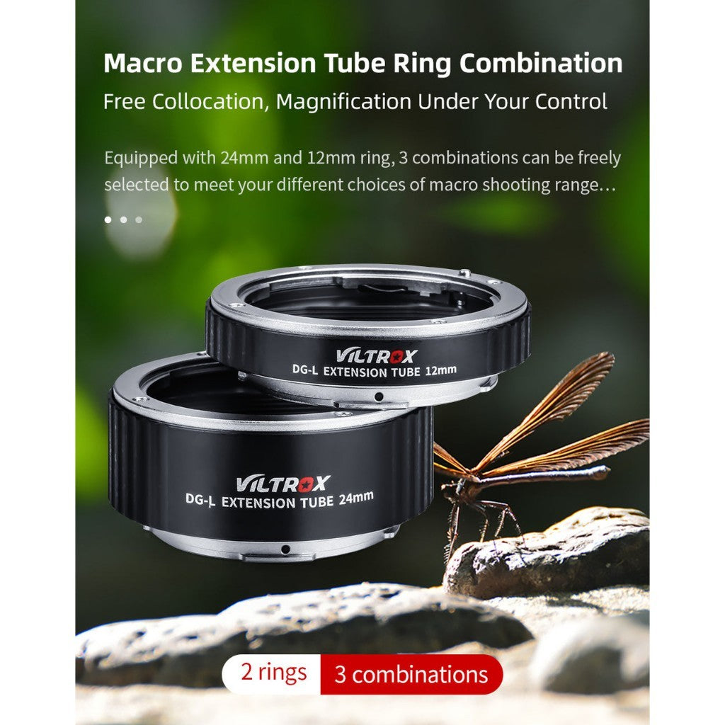VILTROX DG-L Auto Focus Macro Extension Tube Set (Panasonic, Sigma FP FP L)