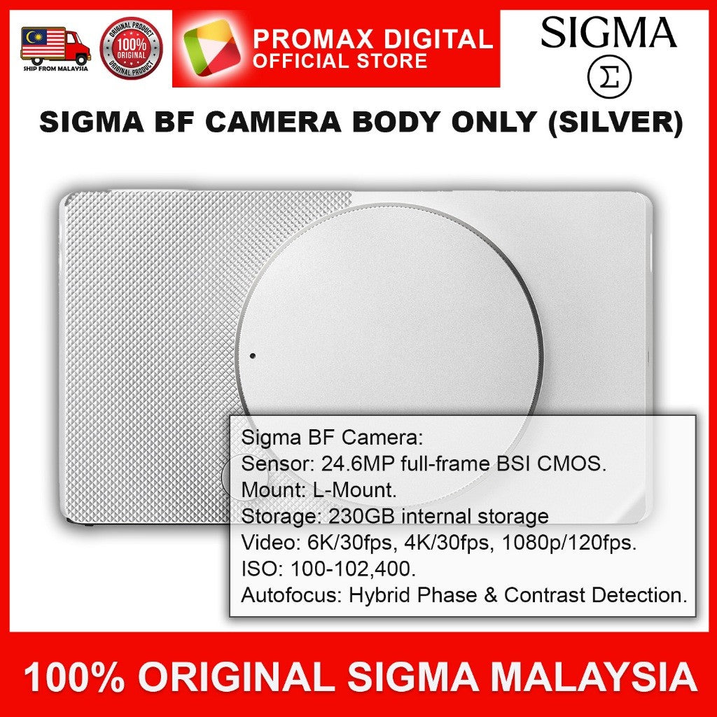 SIGMA BF CAMERA AND 35mm f2 DG DN Contemporary Lens (L Mount)