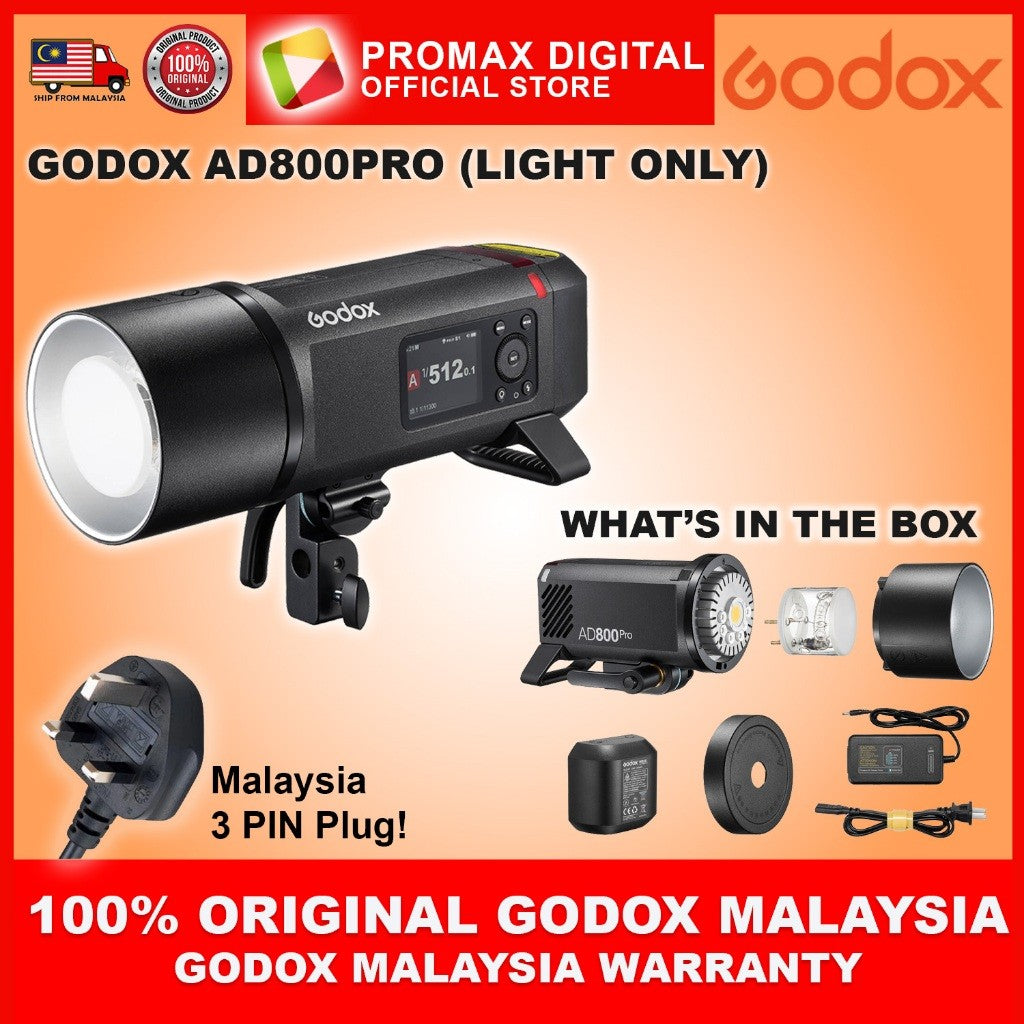 GODOX AD800PRO ALL IN ONE OUTDOOR FLASH BOWENS MOUNT FLASH WITH WB30 BATTERY AD800 PRO