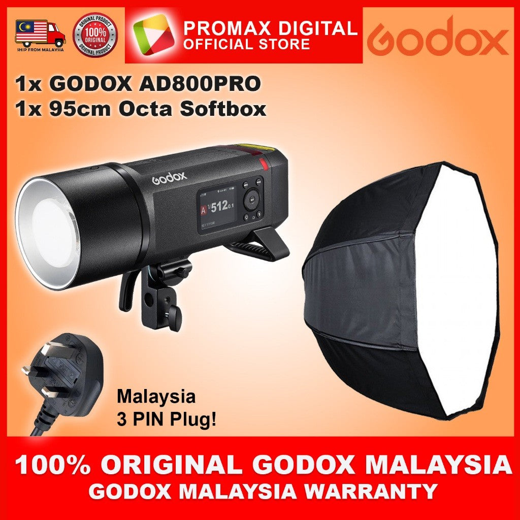 GODOX AD800PRO ALL IN ONE OUTDOOR FLASH BOWENS MOUNT FLASH WITH WB30 BATTERY AD800 PRO