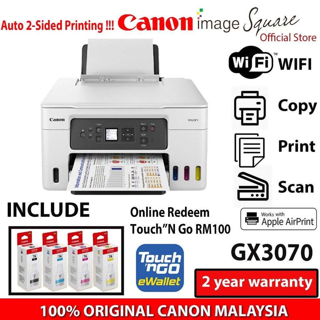 Touch”N Go RM100-Canon MAXIFY GX3070 / GX4070  High Volume Multi-Function Printer