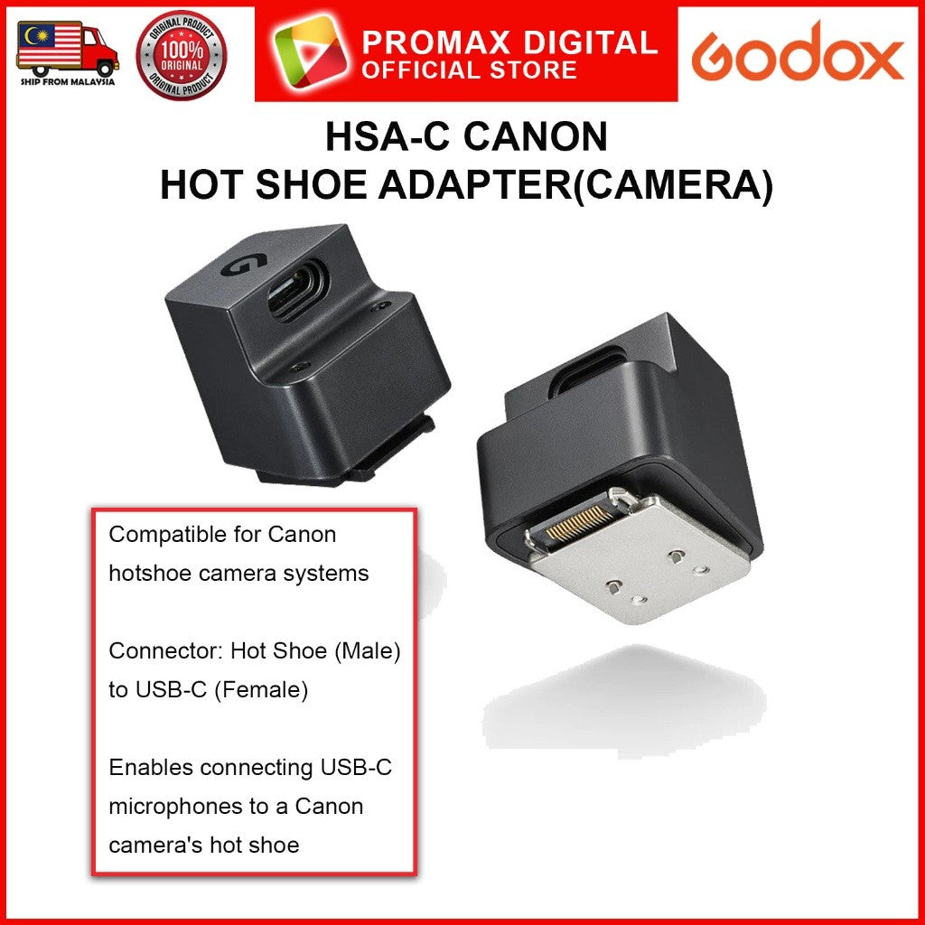 Godox Alink Wireless Microphone Kit 1 Kit 2 HSA-S HSA-C Hot Shoe Adapter For Cameras HSAS HSAC