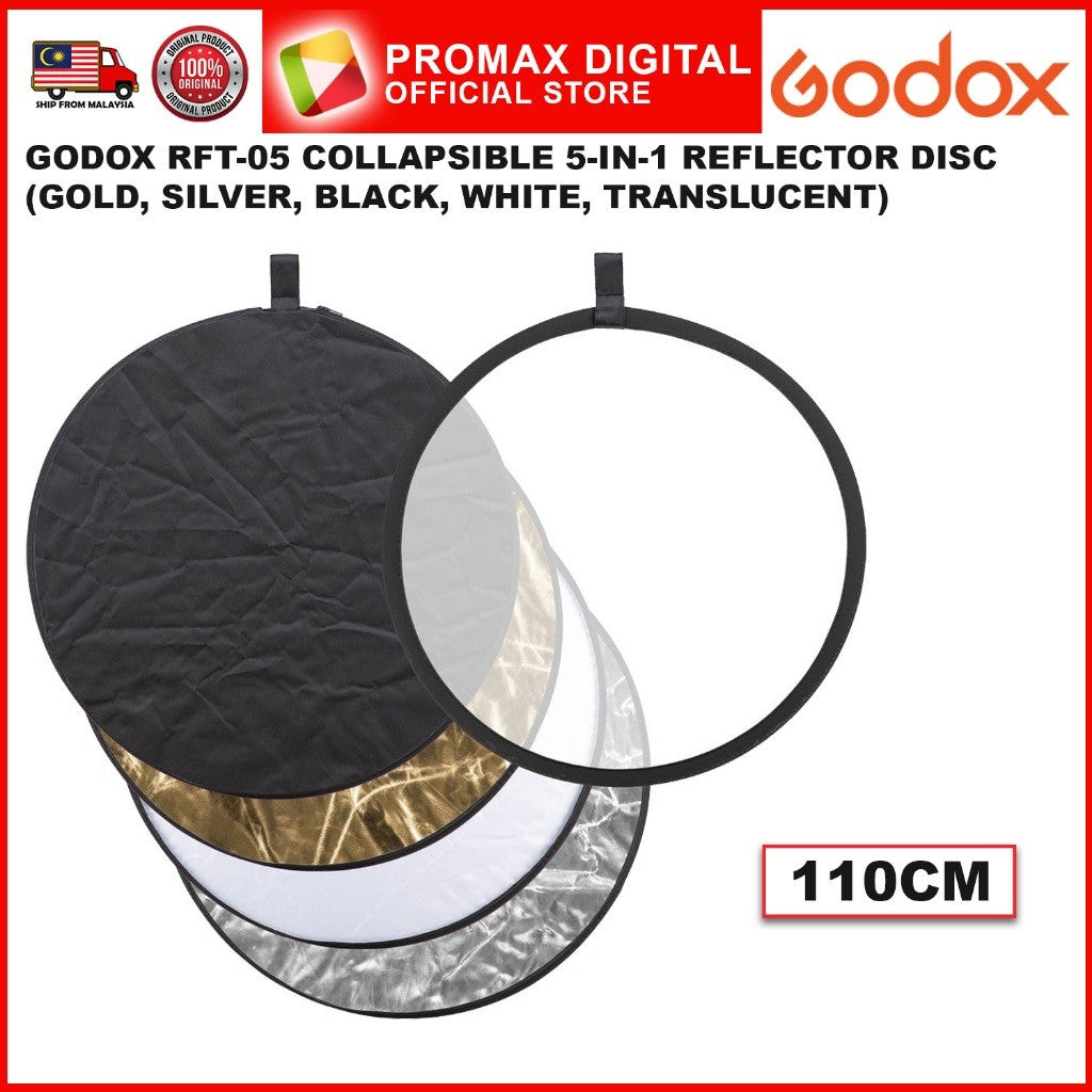 Godox RFT-05-60 RFT-05-80 RFT-05-110 RFT-6090 RFT-80120 Collapsible 5-in-1 Reflector