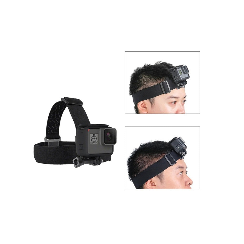 TELESIN GP-HMS-T04 HEADSTRAP FOR 3 PRONGS ACTION CAMERAS HEAD STRAP