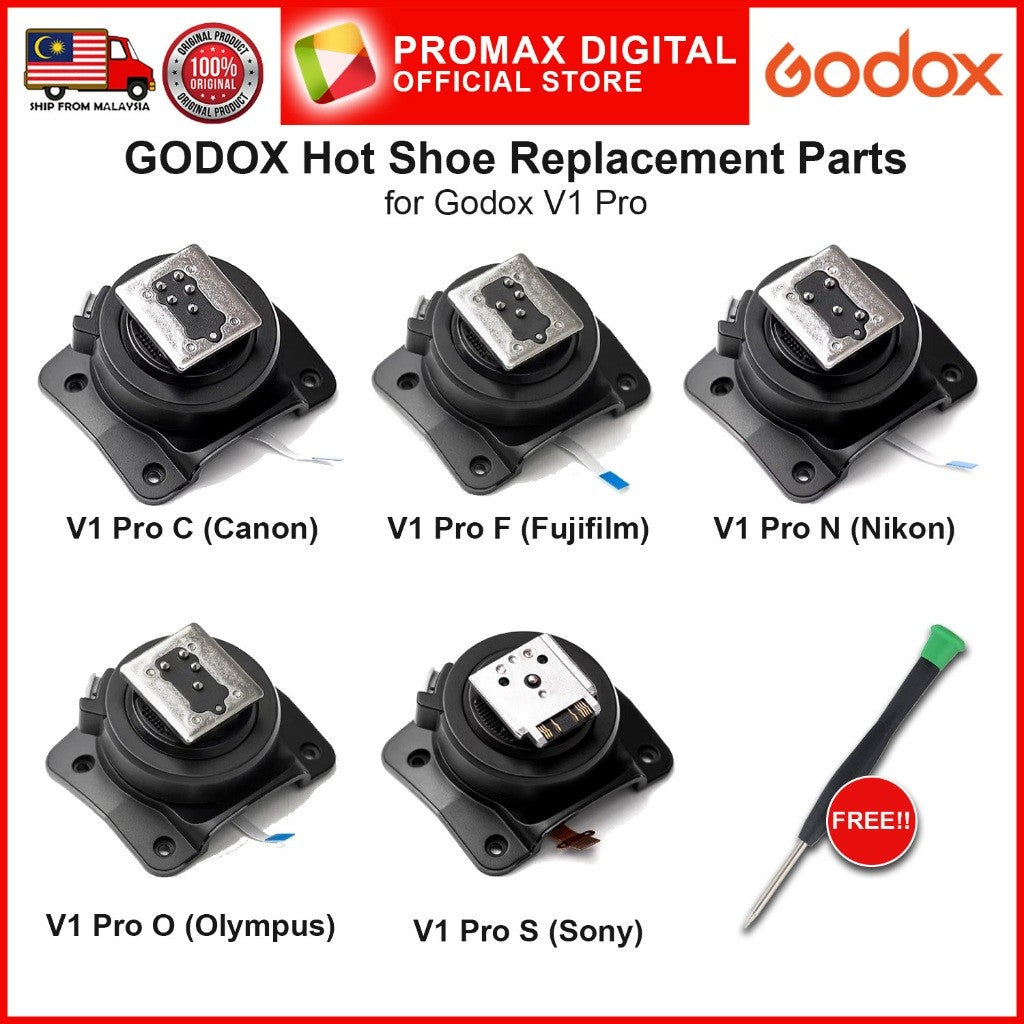 Godox Hot Shoe Replacement Parts for V1 Pro Canon Nikon Sony Fujifilm Olympus