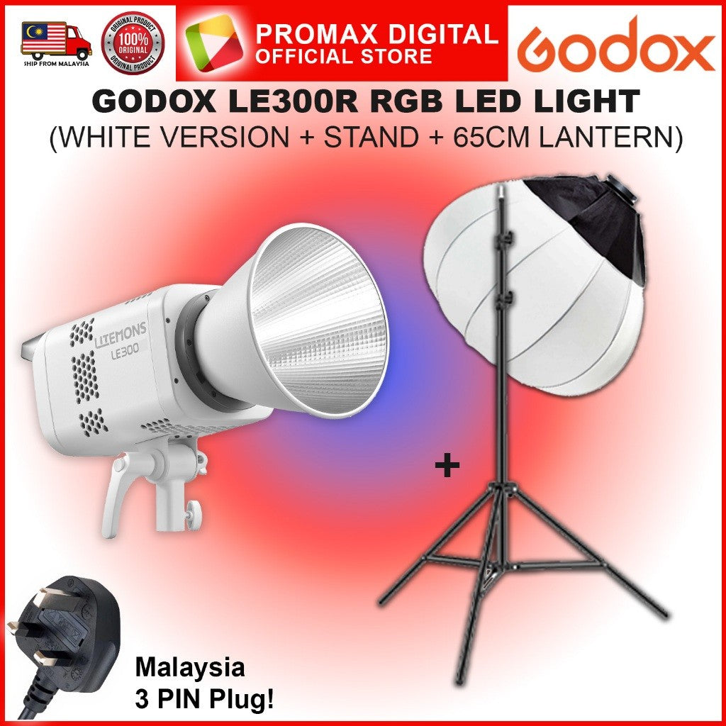 Godox LE200R LE300R LE600R RGB FULL COLOR LED STUDIO LIGHT PHOTO VIDEO PRODUCTION VALUE PACK