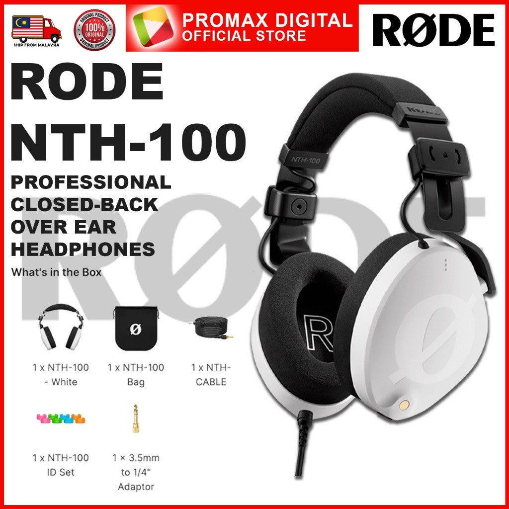 Rode NTH-100 / NTH-100M Professional Closed-Back Over-Ear Headphones