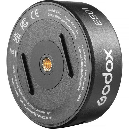 Godox ES01 Electric Suction Base for compact LED Light On Camera Flash USB-C Charging