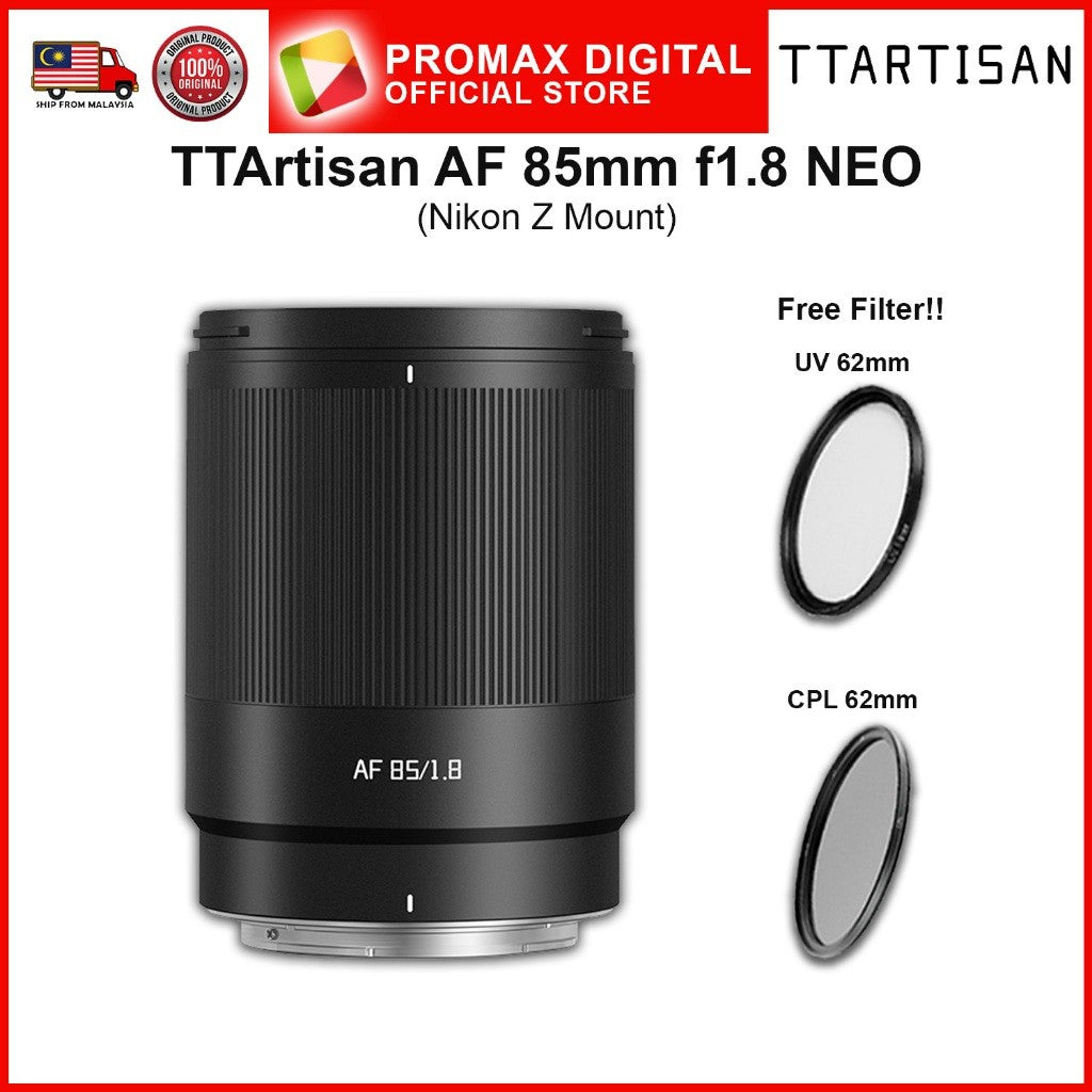 TTArtisan AF 85mm f1.8 NEO Full Frame Prime Lens for E Z Mount