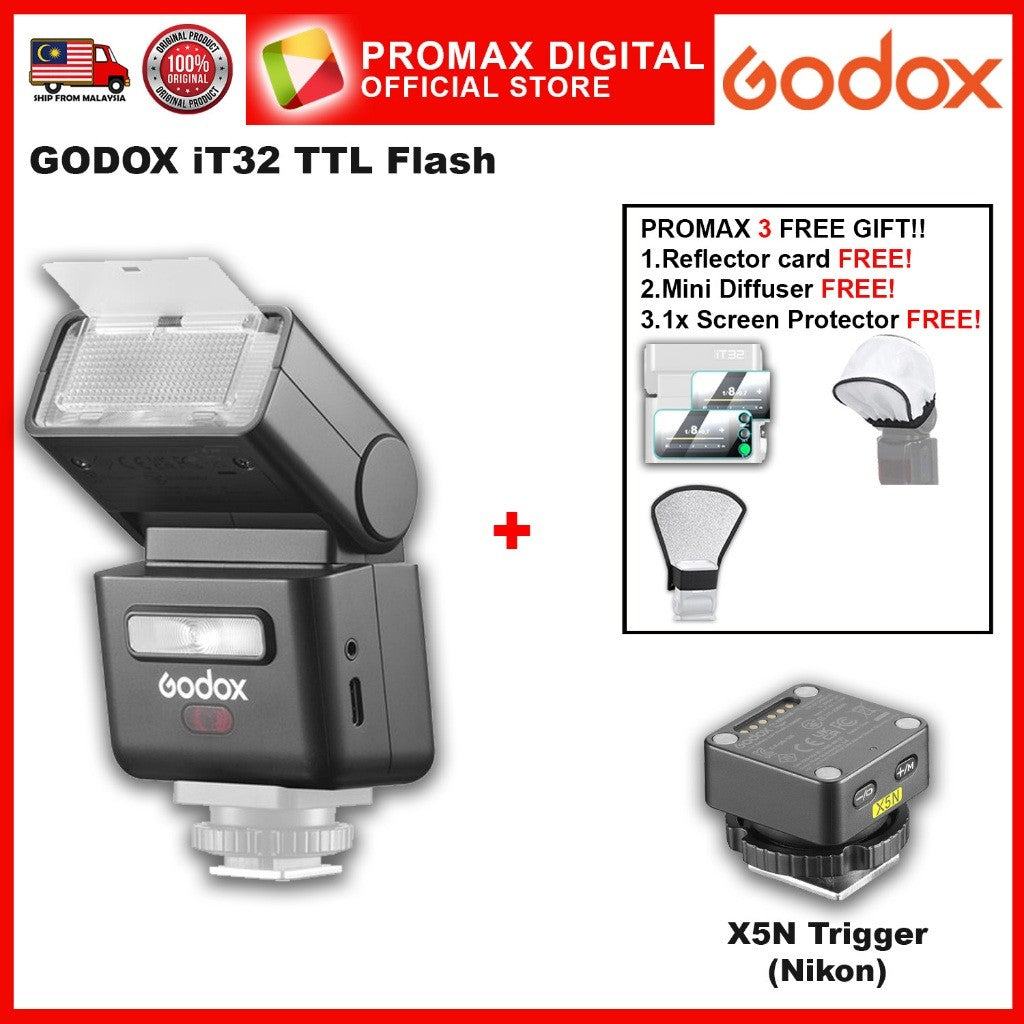 GODOX iT32 TTL Flash with X5 Trigger