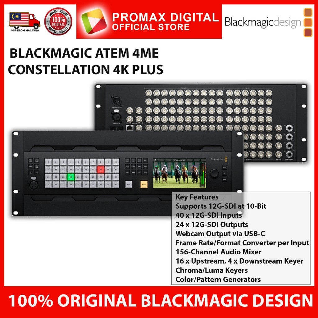 Blackmagic Design ATEM 4 M/E CONSTELLATION 4K PLUS 4ME HD LIVE PRODUCTION SWITCHER