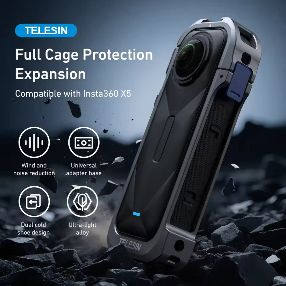 TELESIN S6-FMS-19-TIS FULL PROTECTION CAGE FOR INSTA360 X5