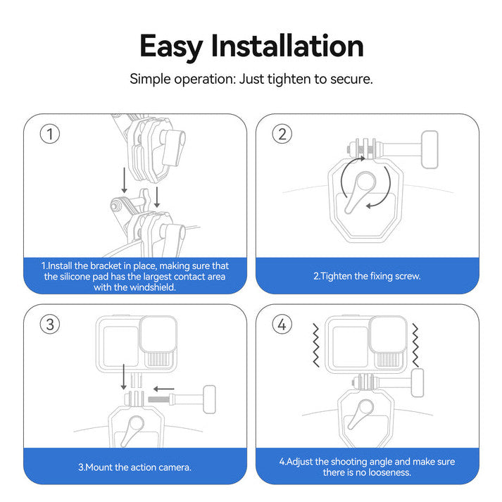 TELESIN S3-EAK-03 WINDSHIELD CLIP MOUNT