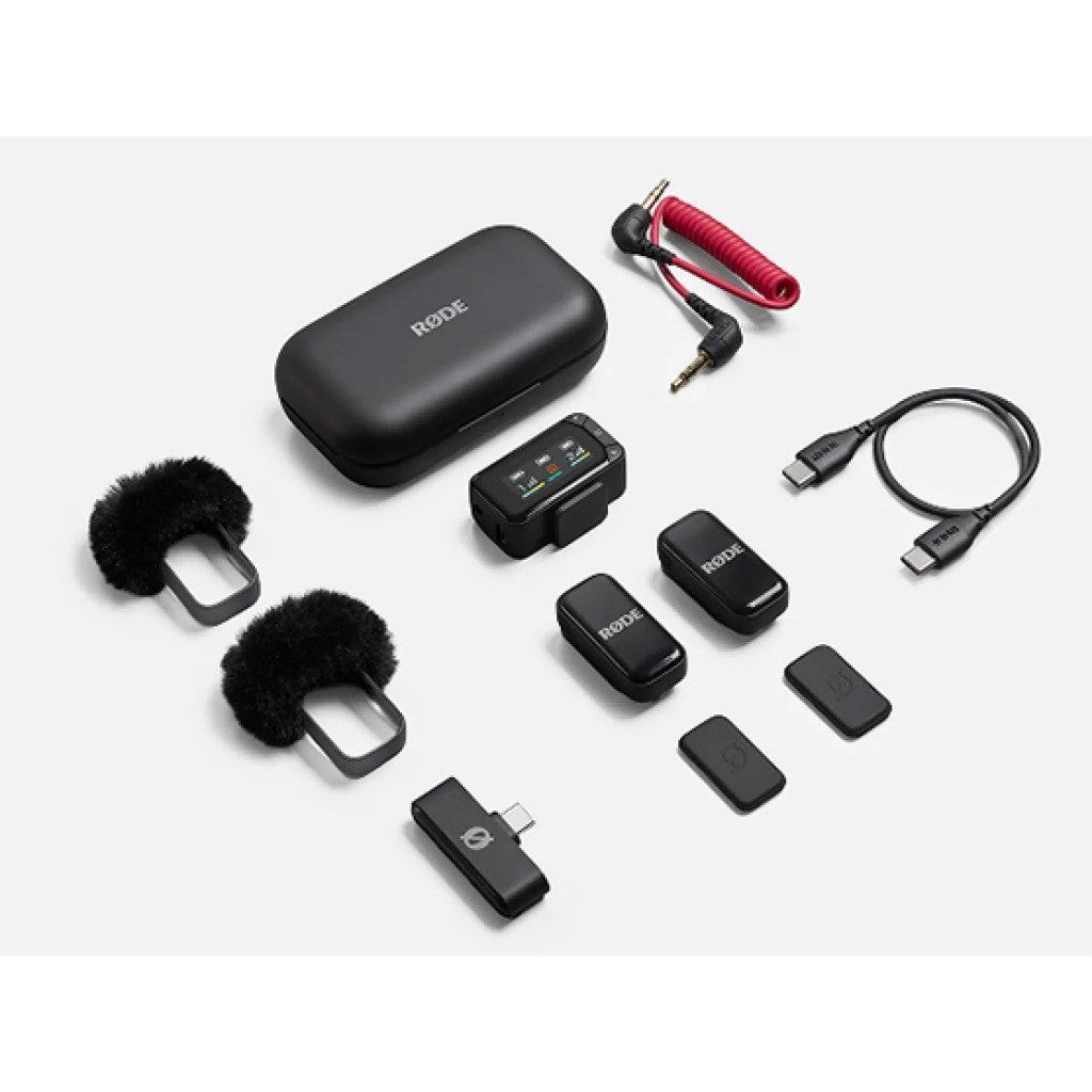 RODE WIRELESS MICRO CAMERA KIT MICROPHONE KIT FOR SMARTPHONES DSLR MIRRORLESS CAMERAS AND PC
