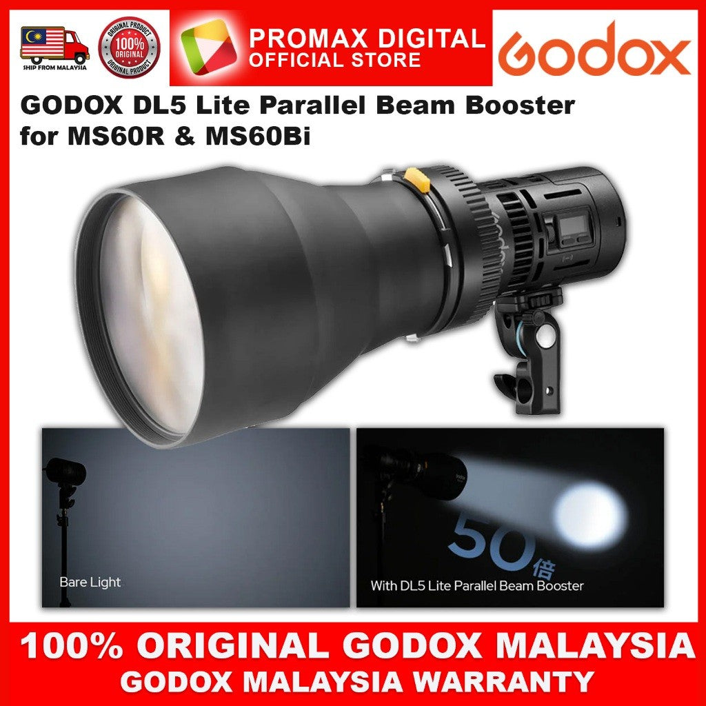 GODOX DL5 Lite Parallel Beam Booster for MS60R MS60Bi MS60R MS60 Bi Studio Light Equipment