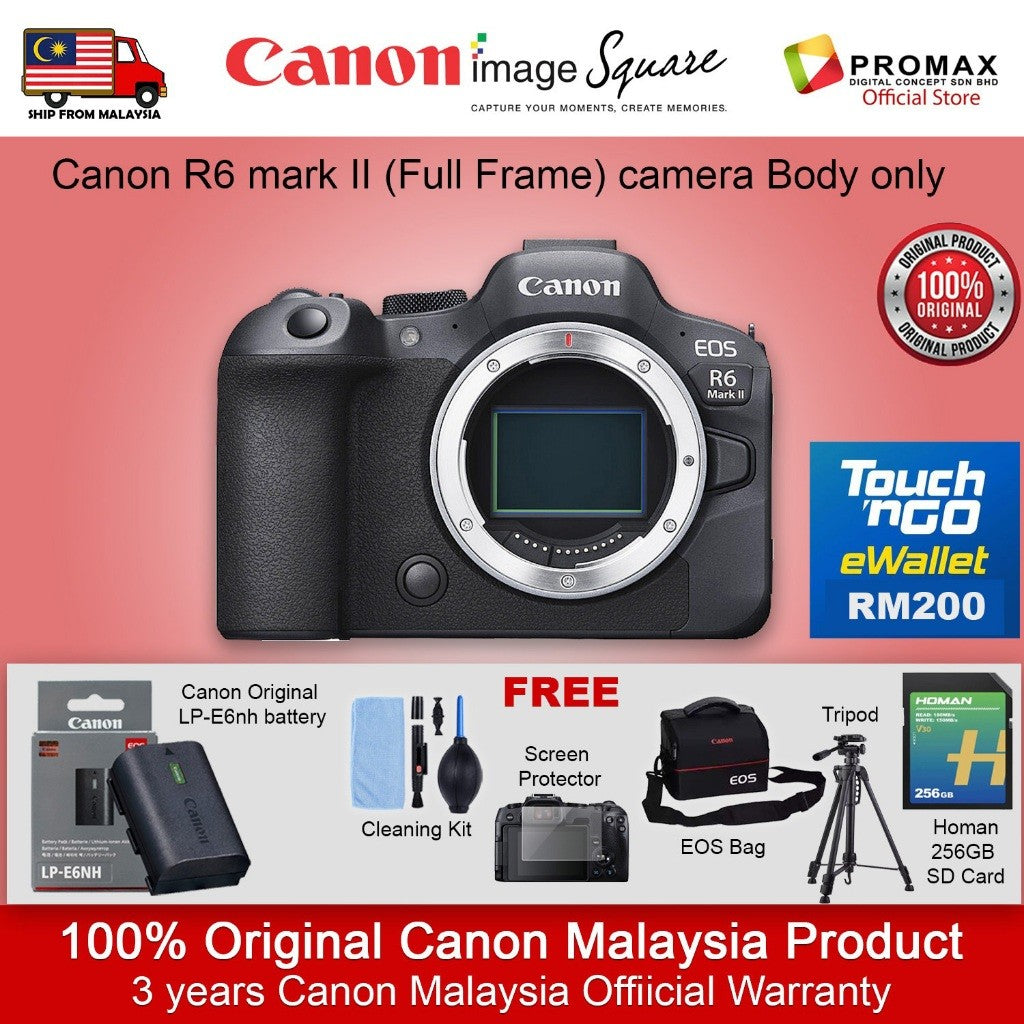 Canon EOS R6 II R6II Full Frame mirrorless camera R6 MKII (Canon Malaysia 3 years warranty)