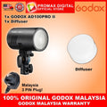 GODOX AD100PRO II POCKET FLASH LED MODELLING USB C CHARGING STUDIO FLASH LIGHT AD100PROII