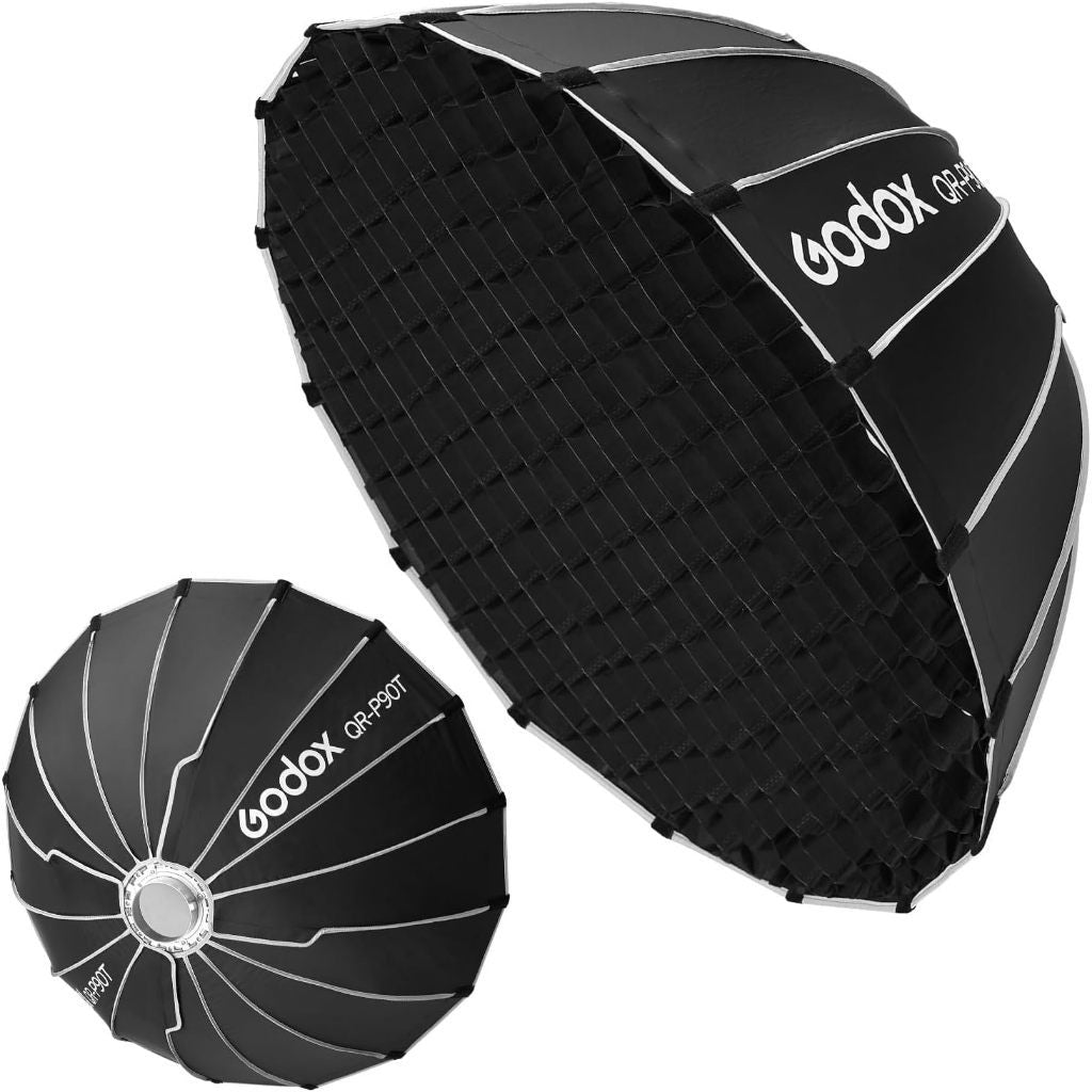 Godox QR-P70T 70CM QR-P90T 90CM QR-P120T 120CM QR-P150T 150CM Parabolic Softbox Bowens Mount Grid