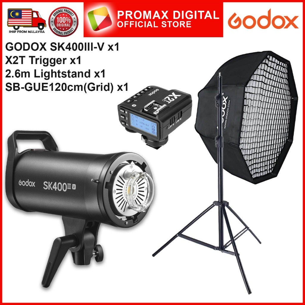 GODOX SK300III-V SK400III-V GODOX SET WITH 10w LED MODELLING LAMP SK300IIIV SK400IIIV