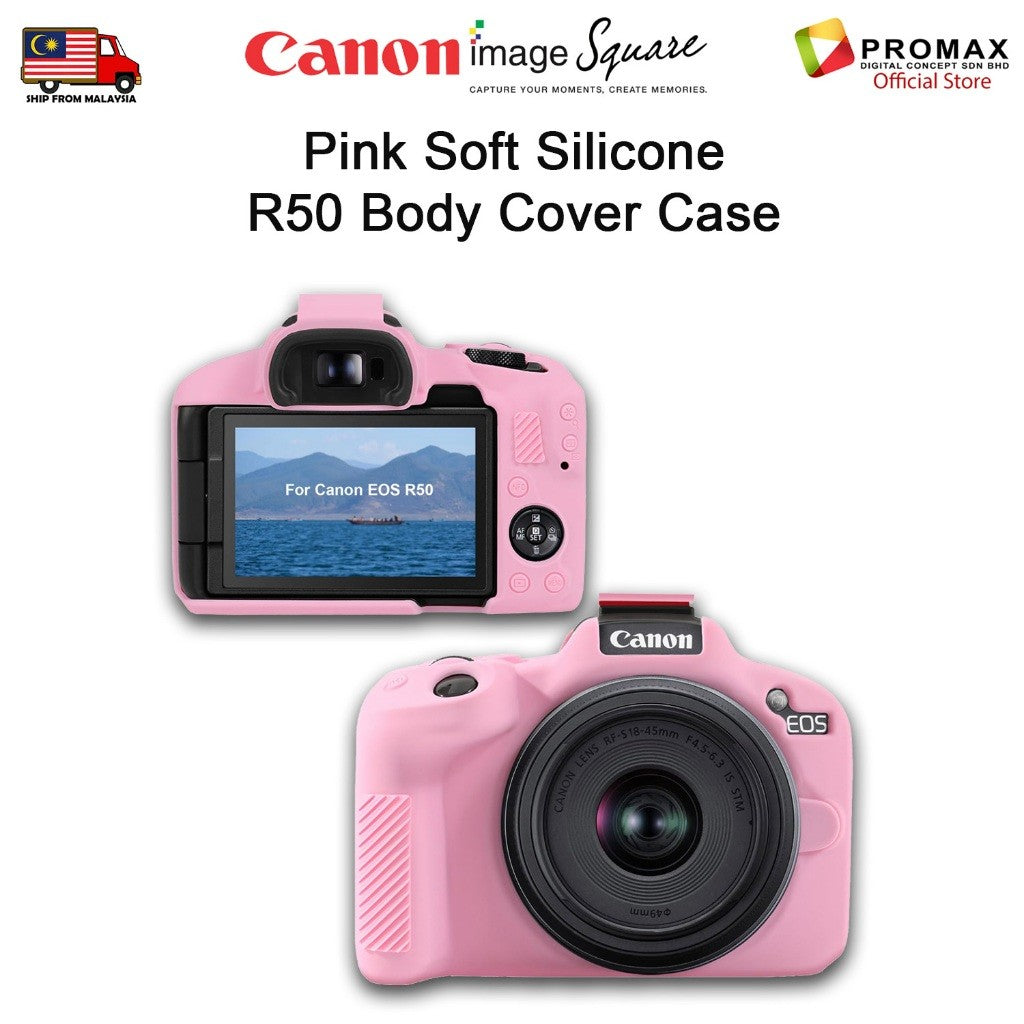 Soft Silicone / Silicon Camera Case for Canon EOS R5 R6 RP R8 R10 R50 R100 Protective Body Cover
