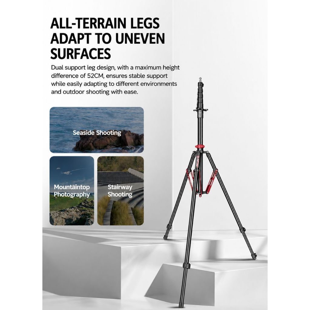 QZSD MT-03 Portable Lightstand Easy Set Up Max Load up to 5kg MT03 Light Stand