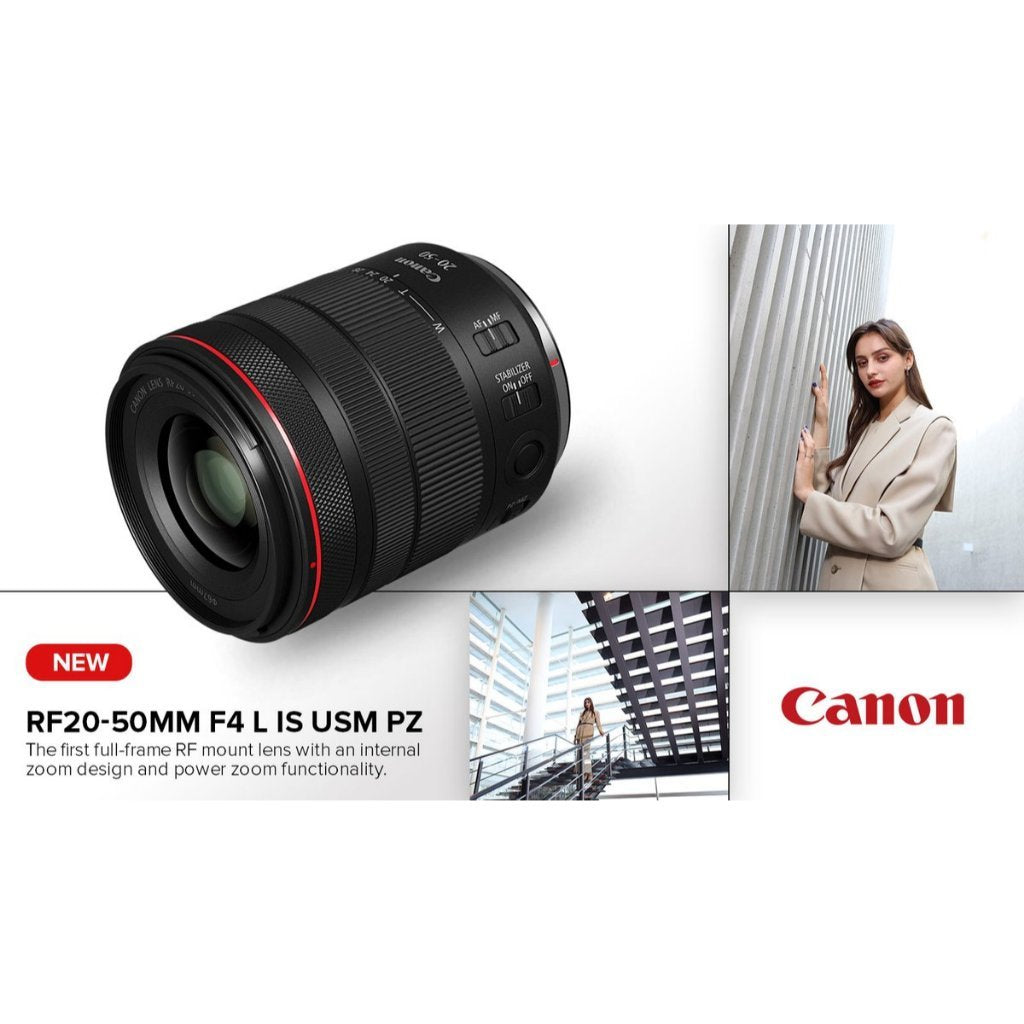 Canon RF20-50mm f4 L IS USM PZ Full Frame Mirrorless RF Mount Lens