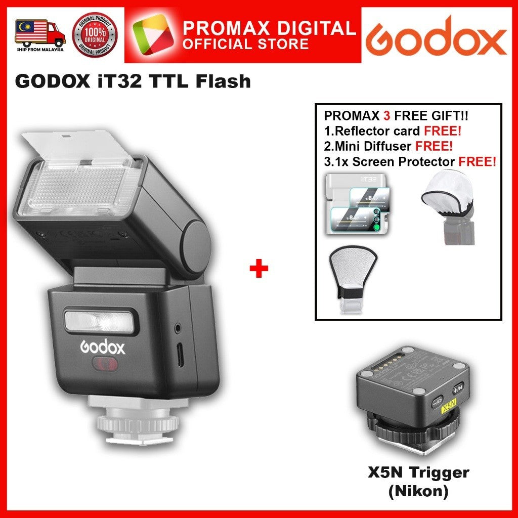 GODOX iT32 TTL Flash with X5 Trigger