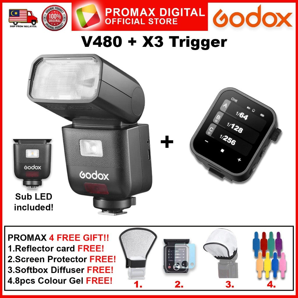 GODOX V480 C / N / S / F / O TTL Li-ion Camera Flash